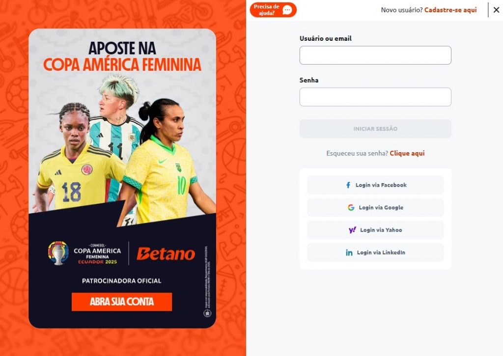 betano login
